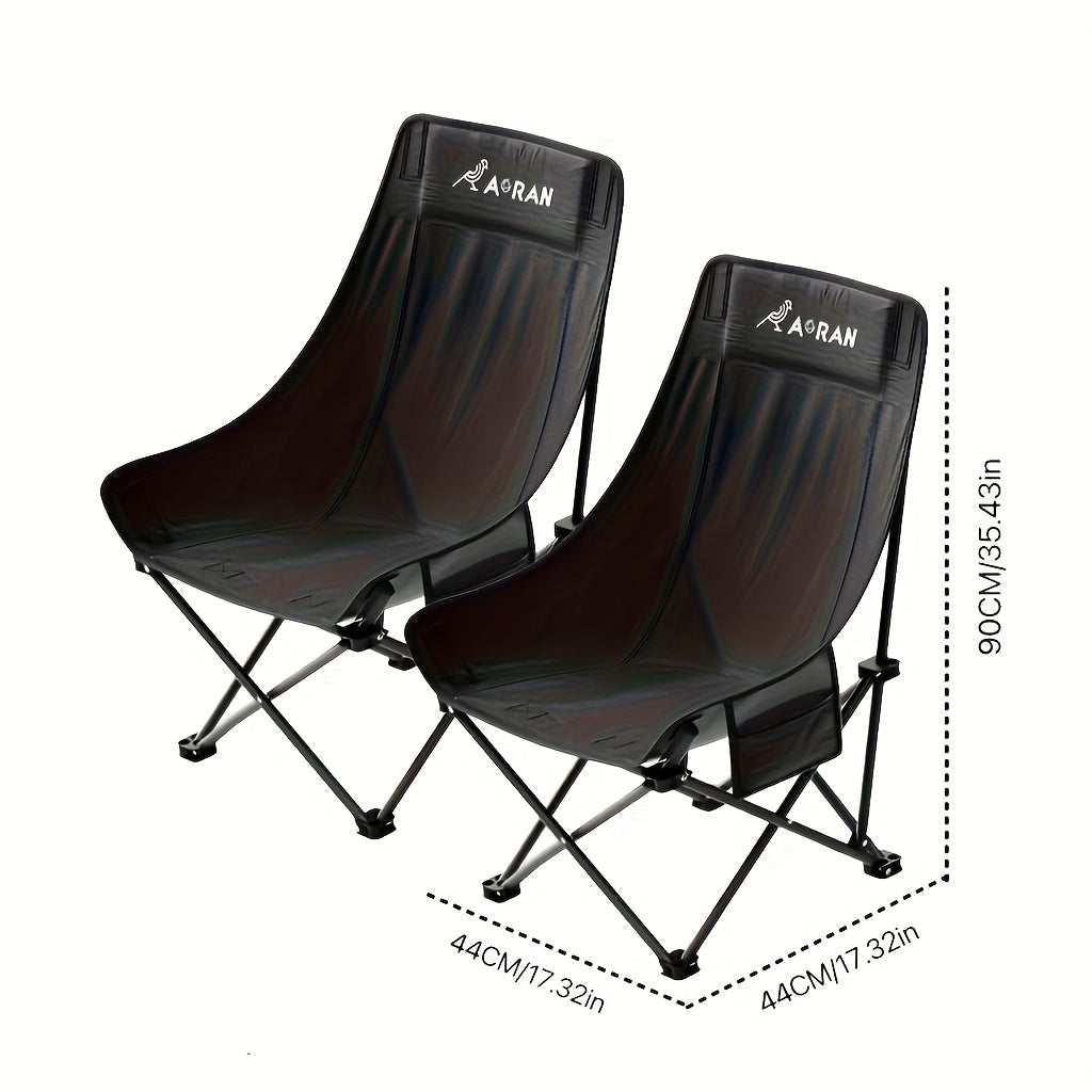 Aoran Outdoor Moon Chair Folding High Back Two Pack