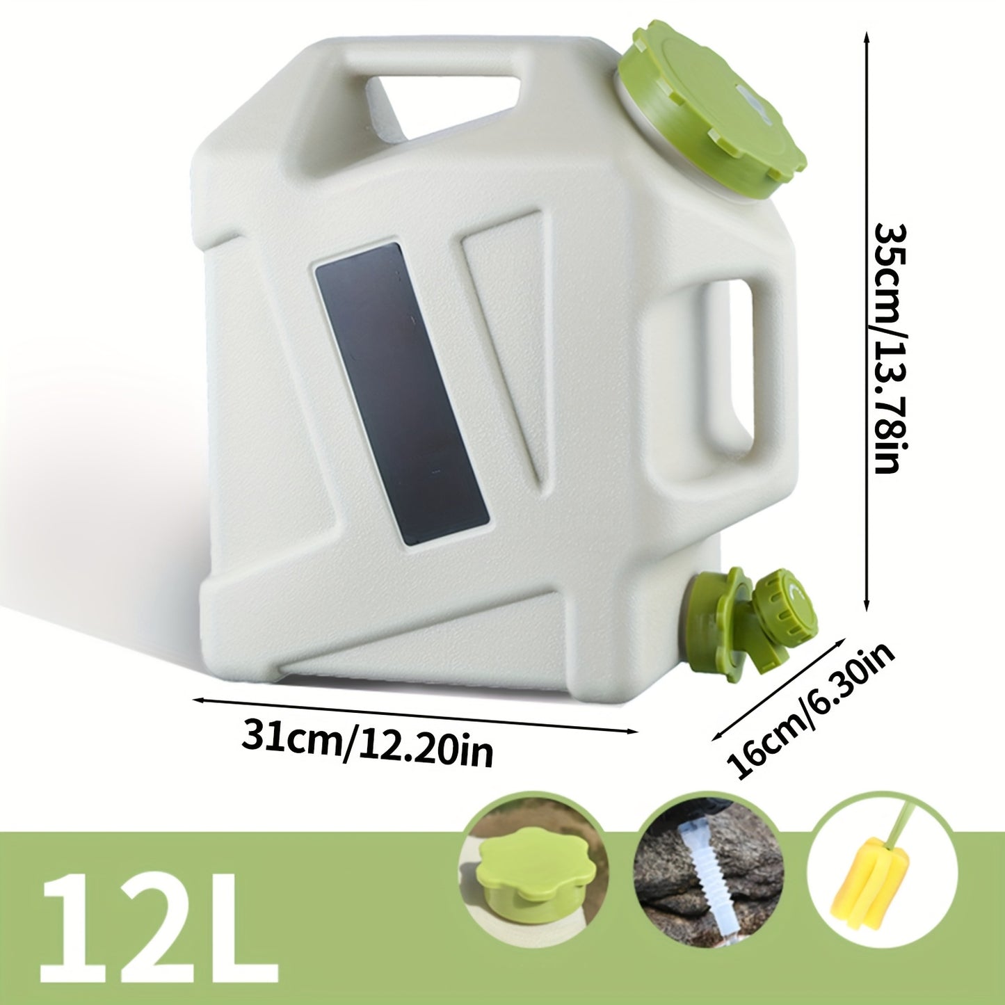 Military Green Portable Water Tank Leakproof Faucet 11L