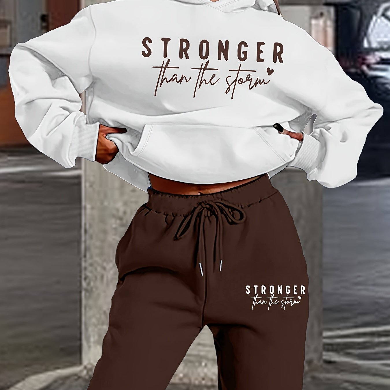 Cozy Fleece Hoodie Set For Women Premium Two Piece Outfit