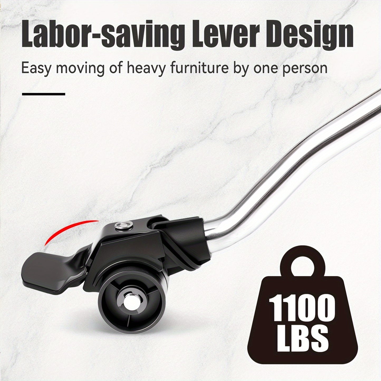 9 Pieces Furniture Lifter And Mover Tool Set 1100 LBS Load Capacity 360 Degree Rotating Sliders Heavy Duty Dolly