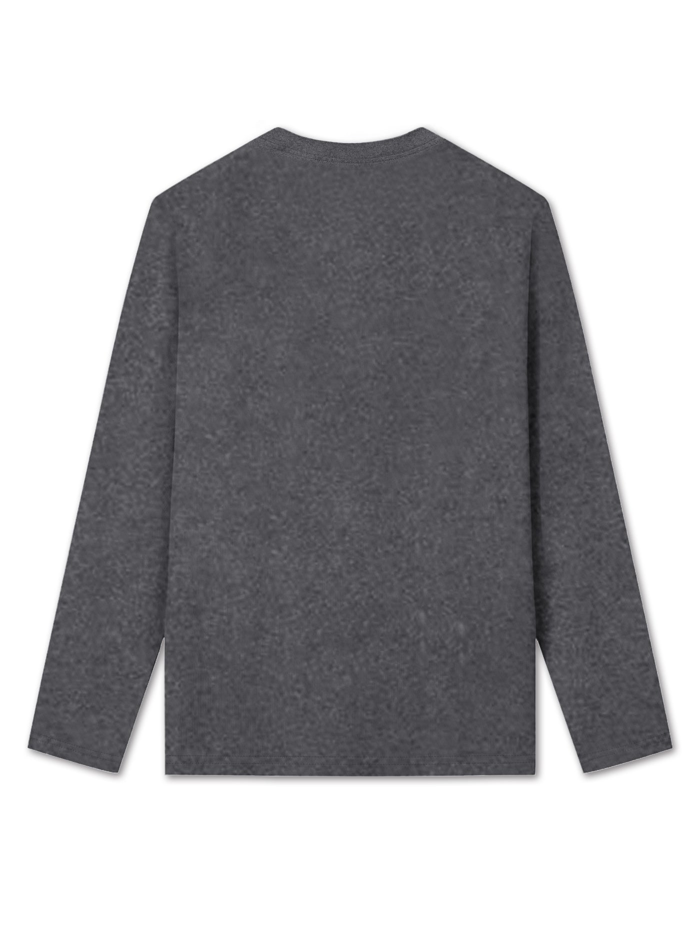 Womens Stretchy Polyester Blend Long Sleeve Crew Neck Tee