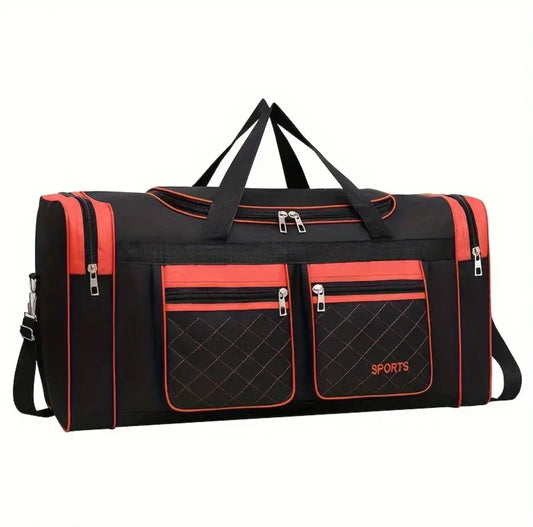 Large Capacity Handbag Men’s Luggage Bag Multiple Pocket Travel Bag Clothes Storage Bag