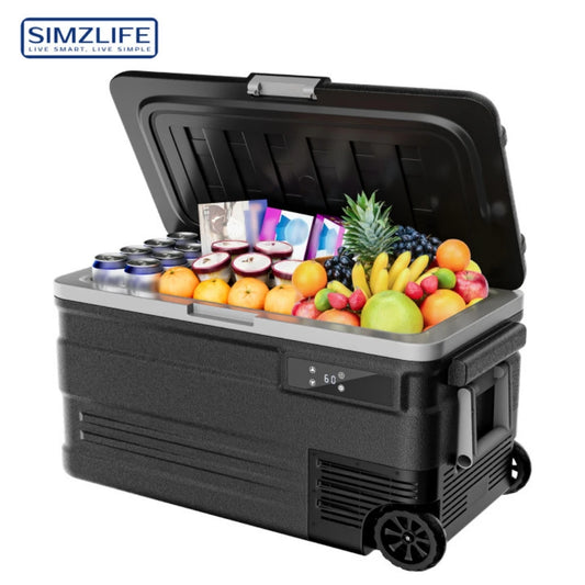 SIMZLIFE 75L Portable Car Refrigerator Fridge Freezer