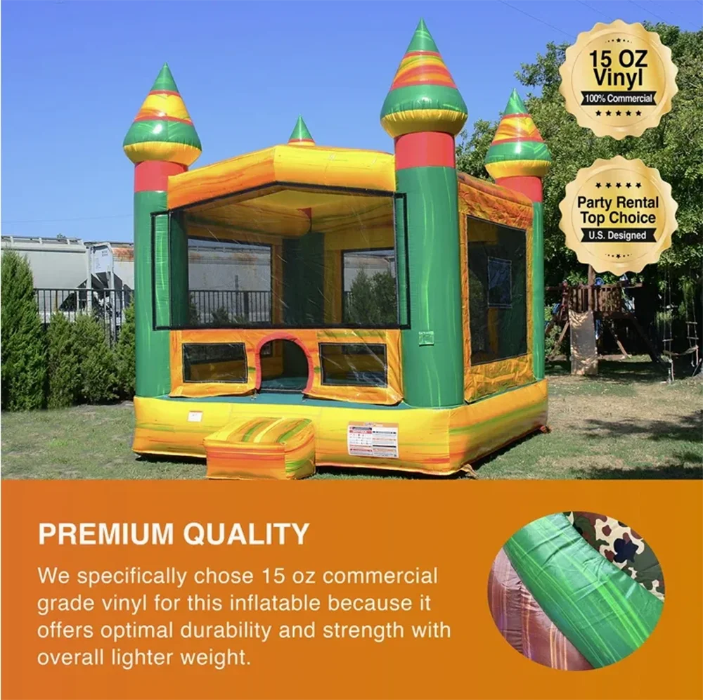 13ft Commercial Grade Inflatable Bounce House with Air Blower for Kids Backyard Home Party Rental