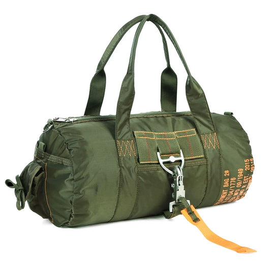 LQARMY Tactical Parachute Sport Duffle Bag 1000D Nylon Waterproof Outdoor Travel Belt Bag Camping Crossbody Bag