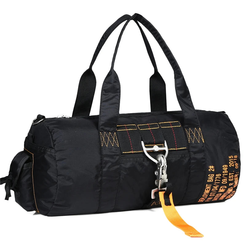 LQARMY Tactical Parachute Sport Duffle Bag 1000D Nylon Waterproof Outdoor Travel Belt Bag Camping Crossbody Bag
