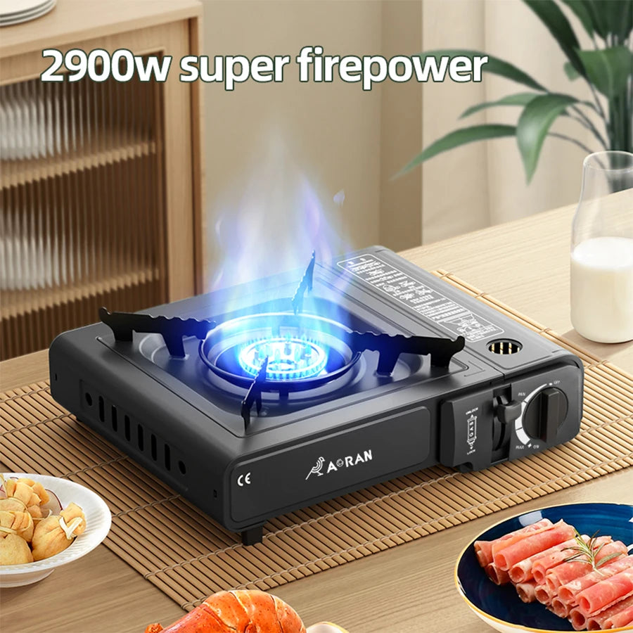 Portable Card Gas Stove With Igniter For Camping Use