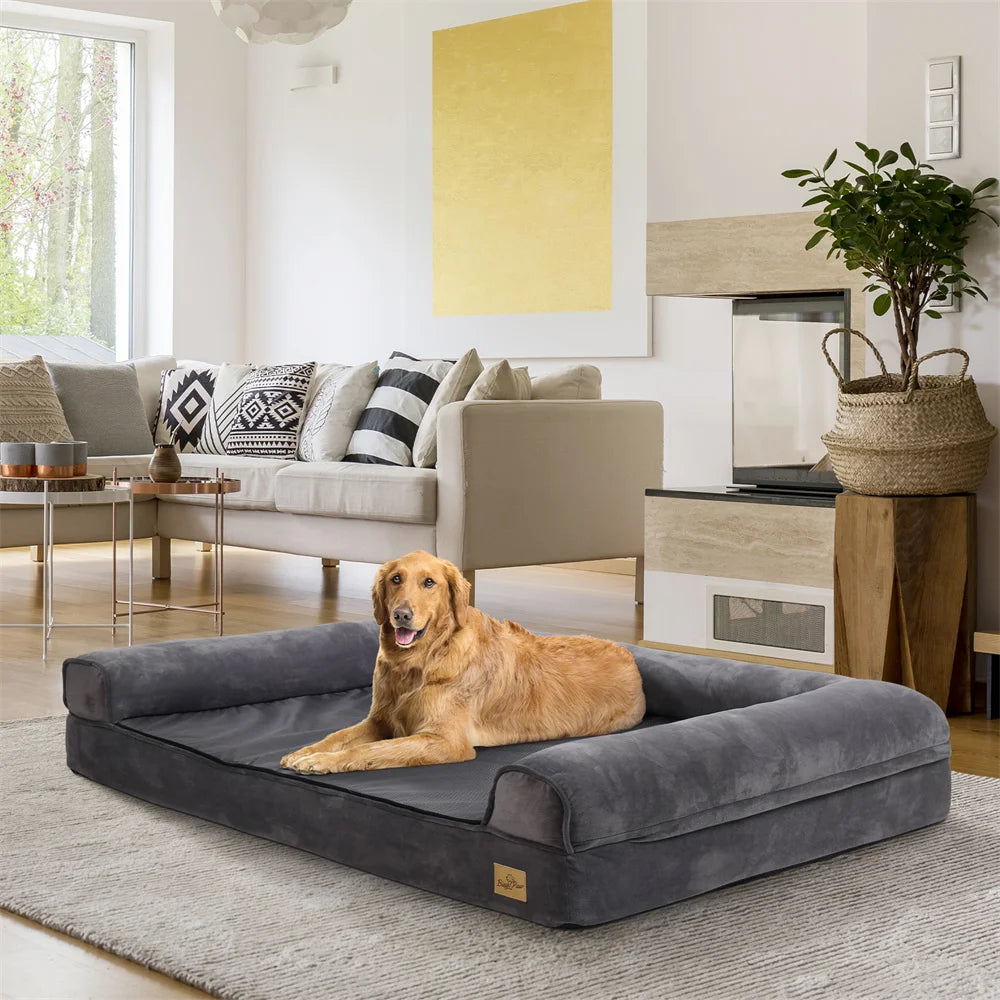 XXXL Calming Orthopedic Memory Foam Dog Bed Removable Cover