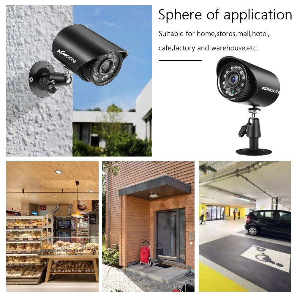 4 Pack 1080P Waterproof CCTV Security Cameras Night Vision