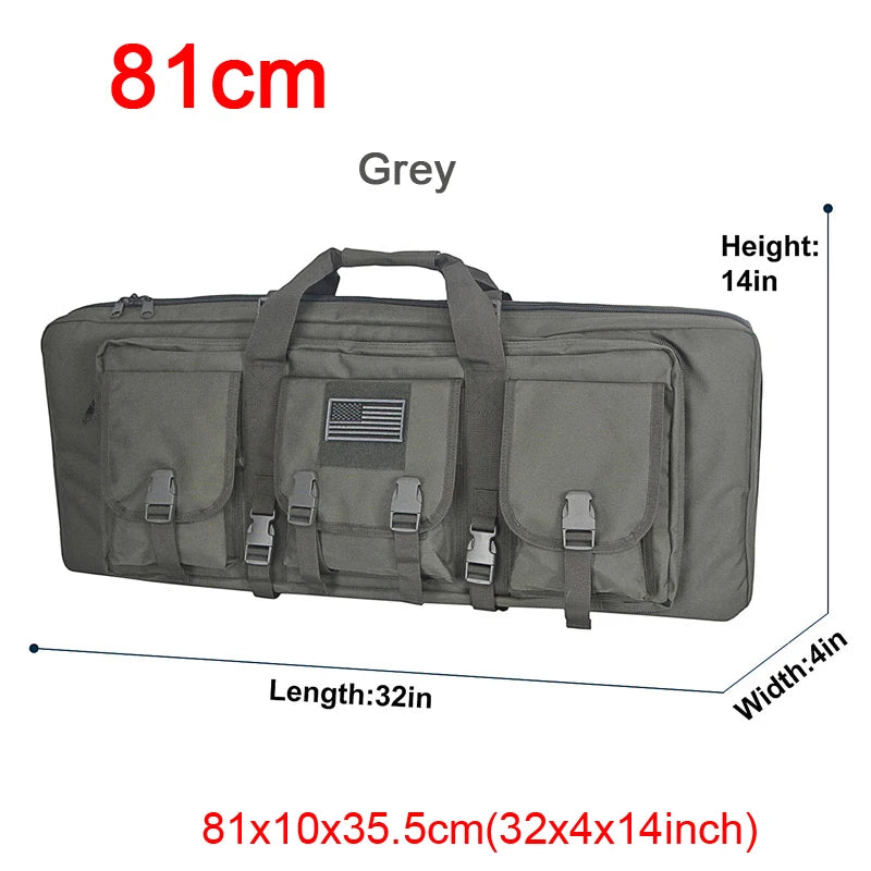 LQARMY Tactical Double Rifle Case Molle Backpack Holster