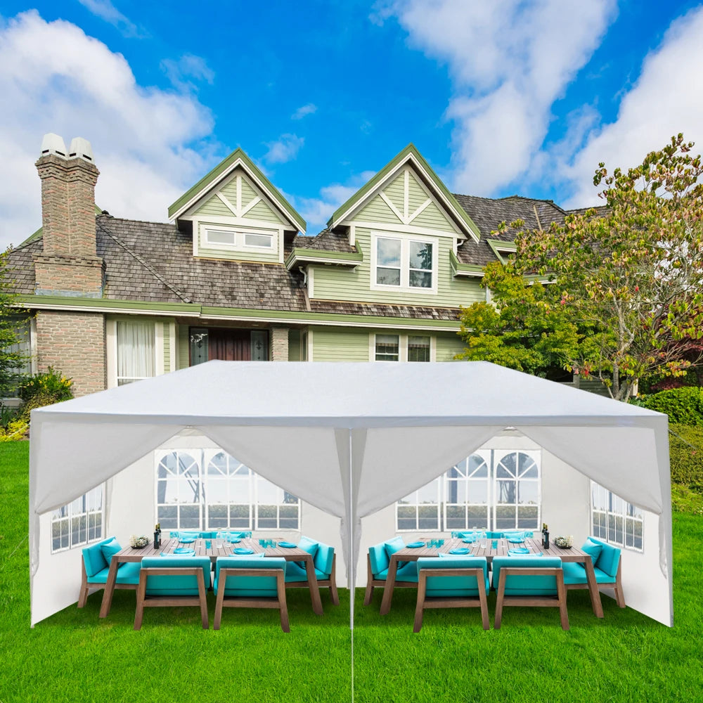 10 By 20 Outdoor Party Tent With 6 Removable Sidewalls