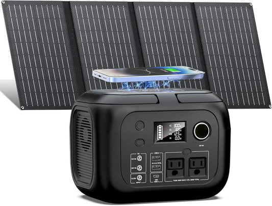 300W 260Wh Portable Power Station With 40W Solar Generator