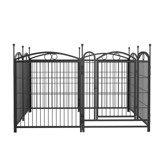 Dog Playpen Indoor 32 Inch 8 Panels Metal Pen With Doors