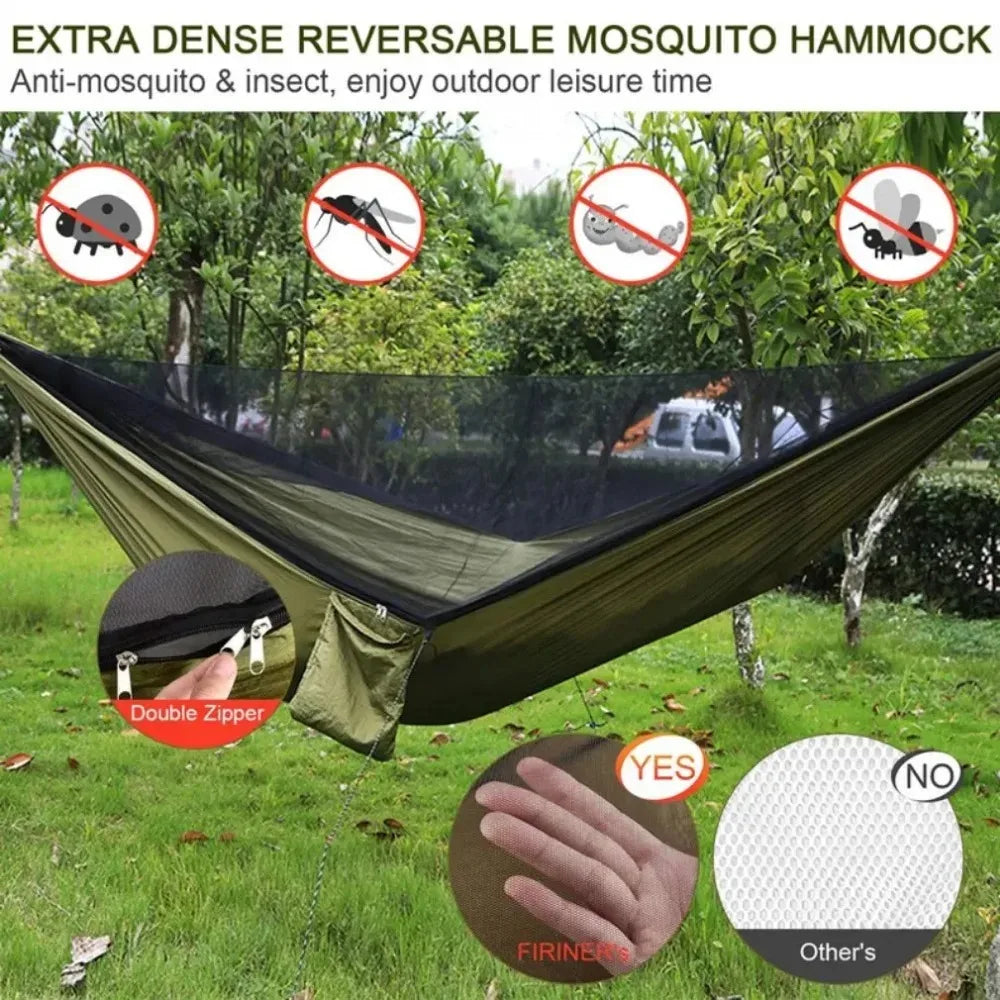 Hammock With Mosquito Net 250x120cm Lightweight Camping
