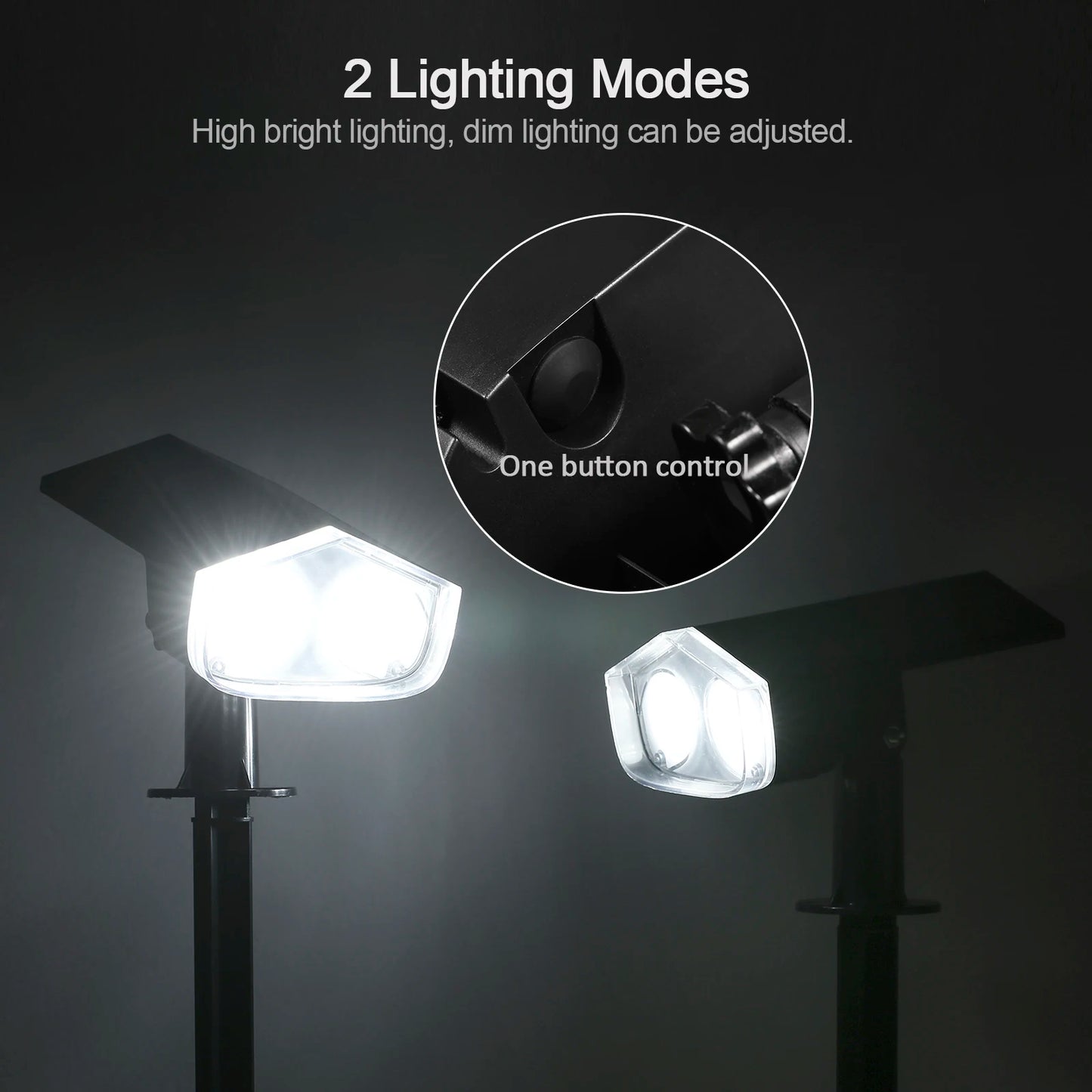 Neoglint Solar Spot Lights Outdoor Waterproof IP67 Garden