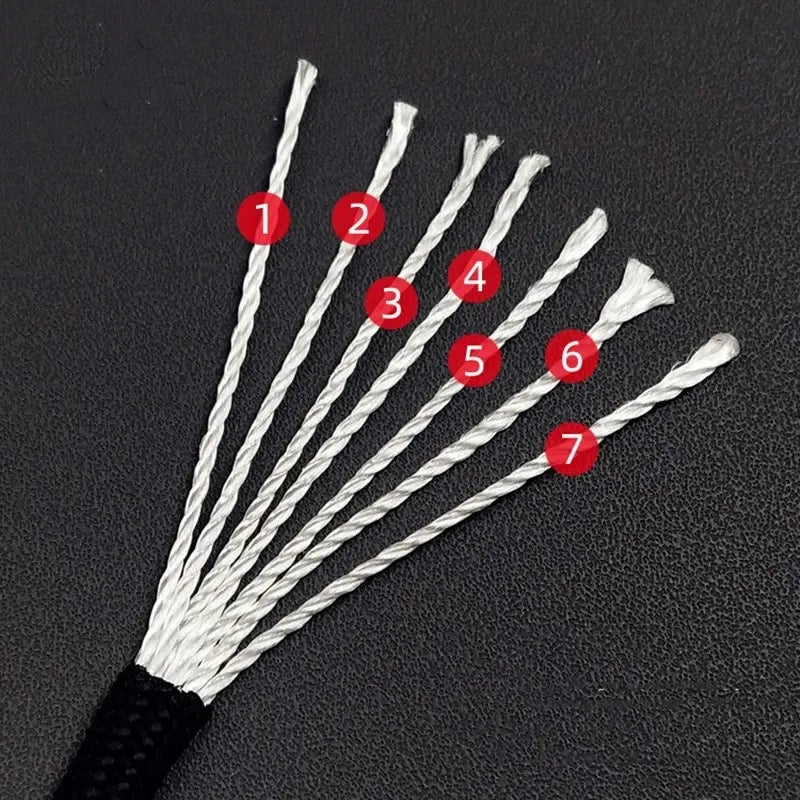 7 Core Paracord Rope 4mm 550lb Outdoor Camping Survival