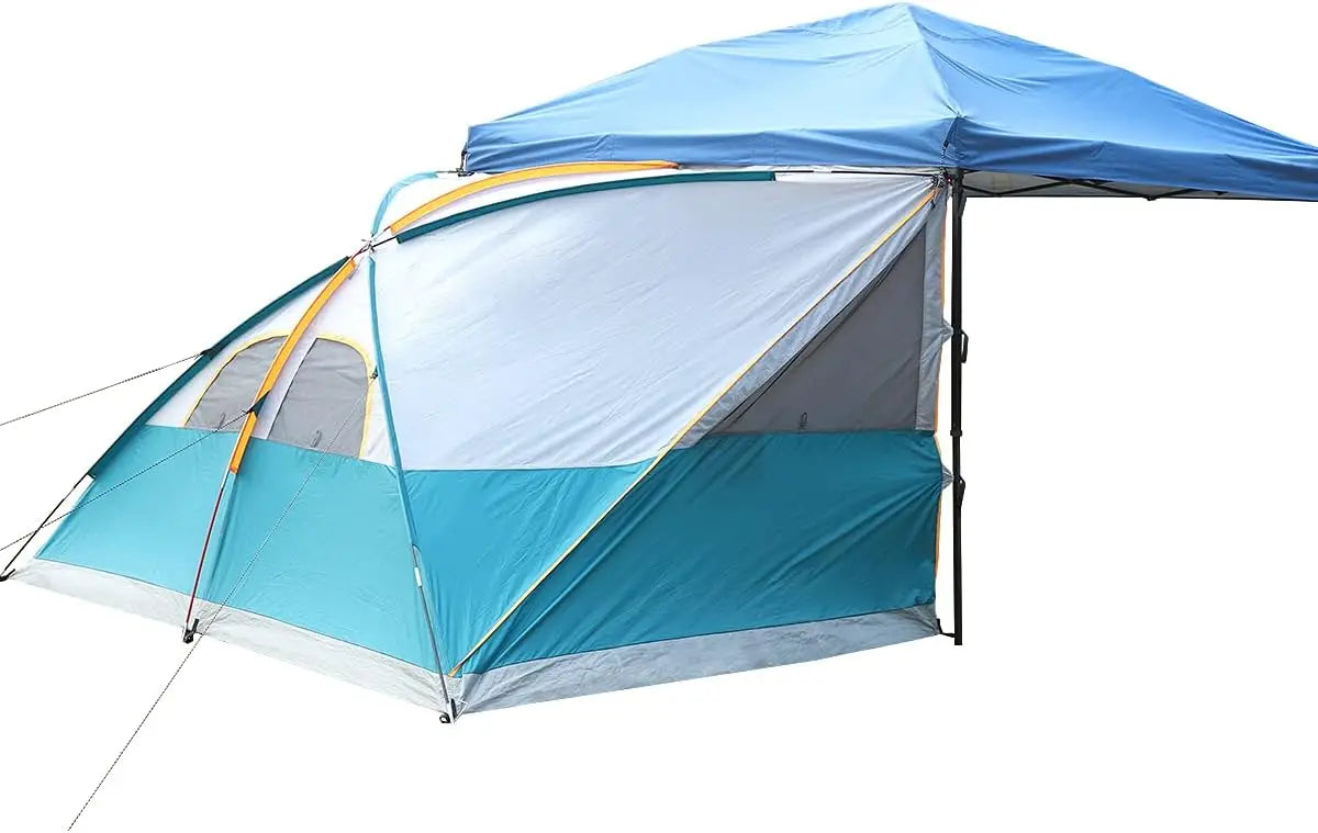 UNP Camping Tent Canopy Side Tent for 10 Foot by 10 Foot Canopies Easy Set Up Gazebo Ocean Blue