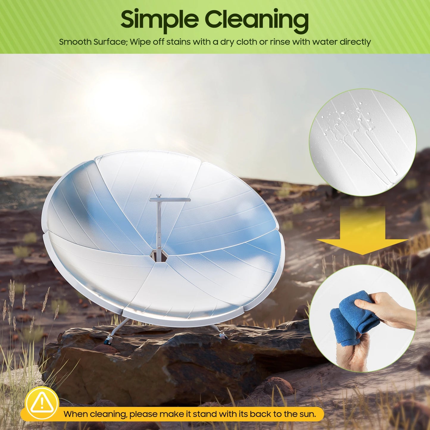 Multifunctional Solar Camping Cooker Grill Portable Stove