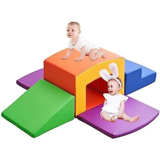 Linor Foam Climbing Blocks for Toddlers, 7/10 Pcs Climbing Toys for Toddlers 1-3 (5pcs) Games for Kids  Outdoor Toys