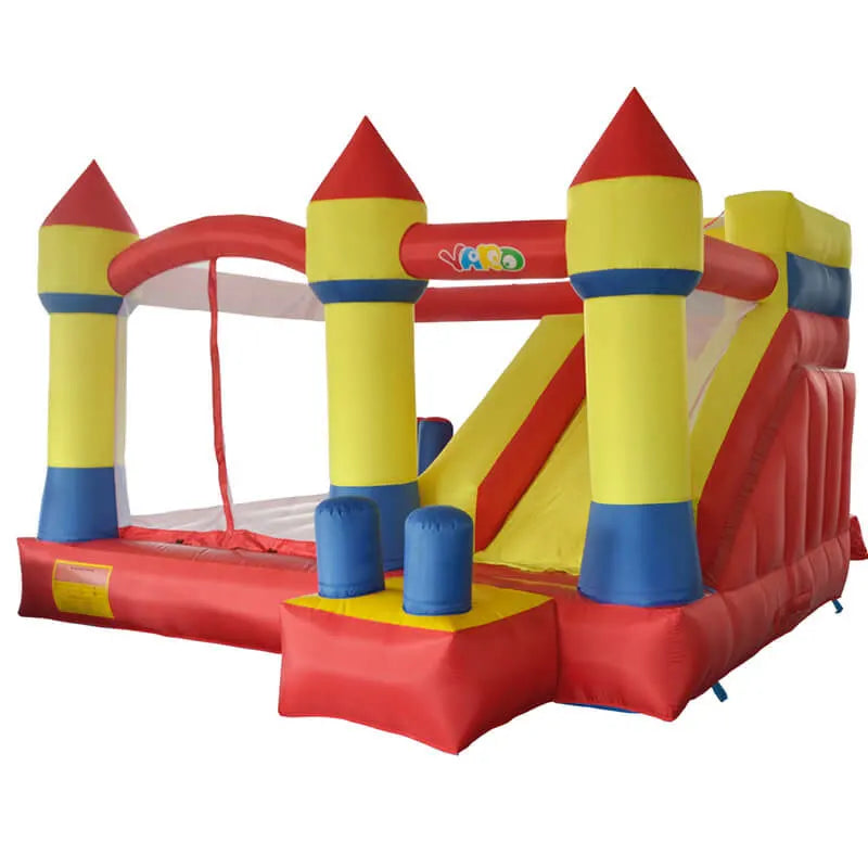 Inflatable Trampoline Bouncy Castle Jumping House with Blower Kids Playhouse Inflatable Bouncer Games for Courtyard