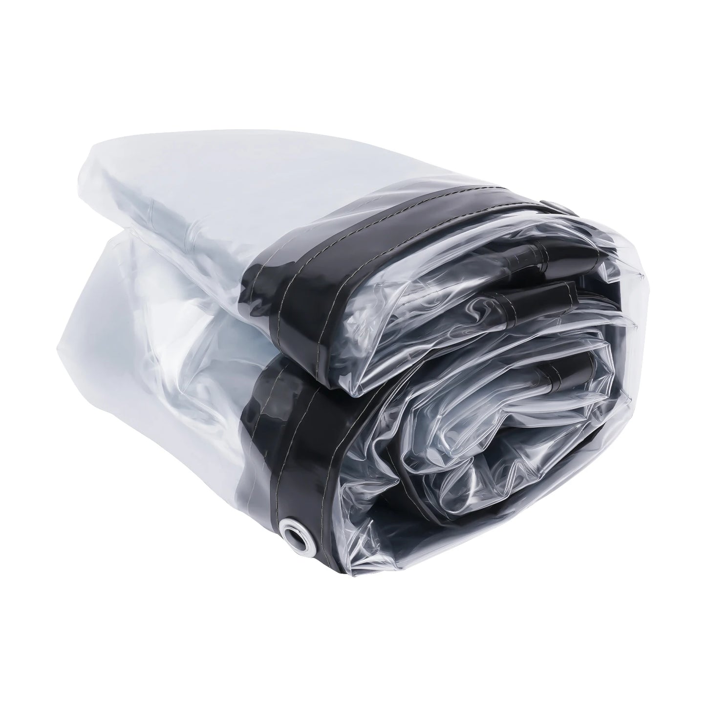 8 By 16 Ft Rainproof Clear PVC Tarpaulin Curtain 0.5mm