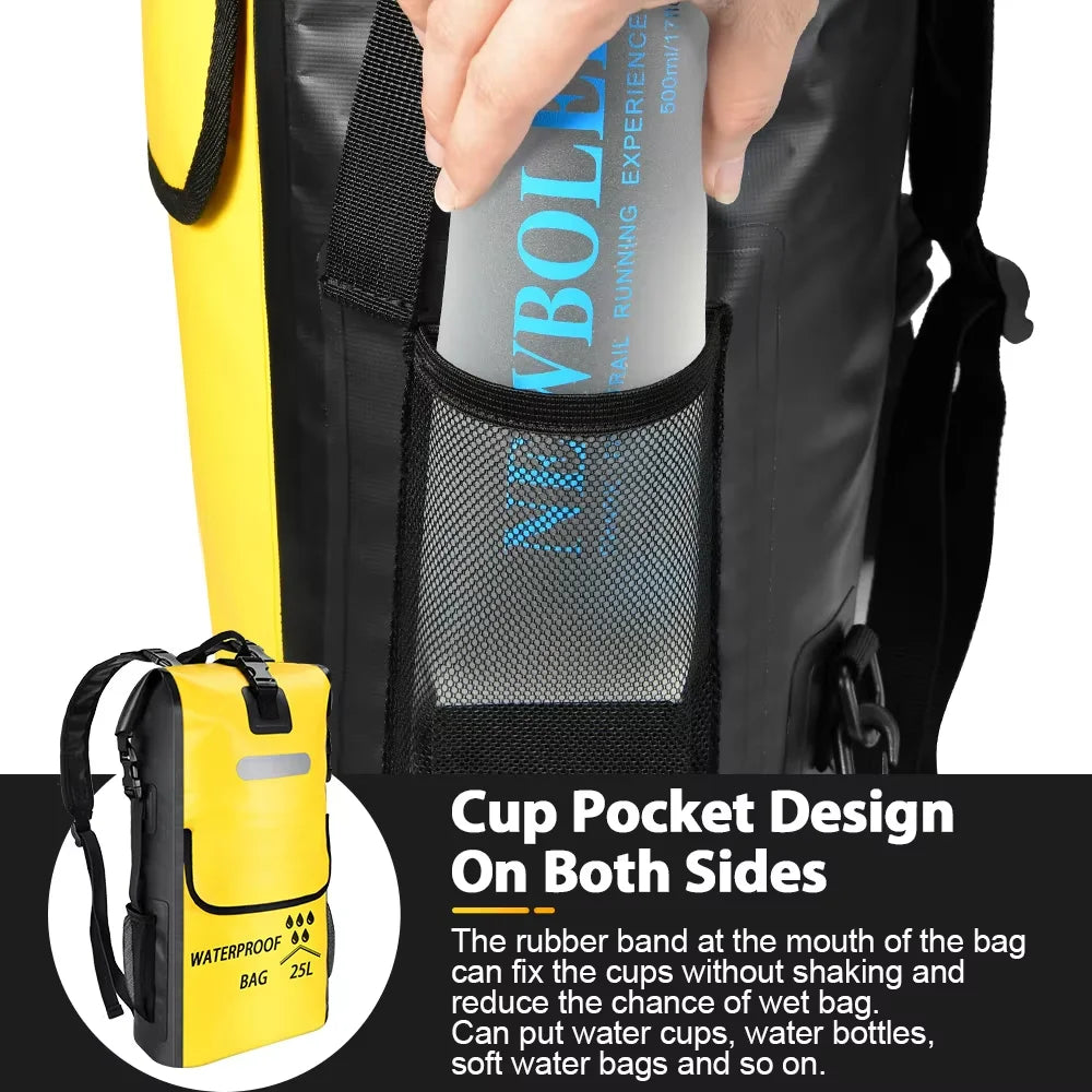 Newboler 25L Waterproof Dry Bag Backpack for Kayaking Boating Rafting Fishing Camping
