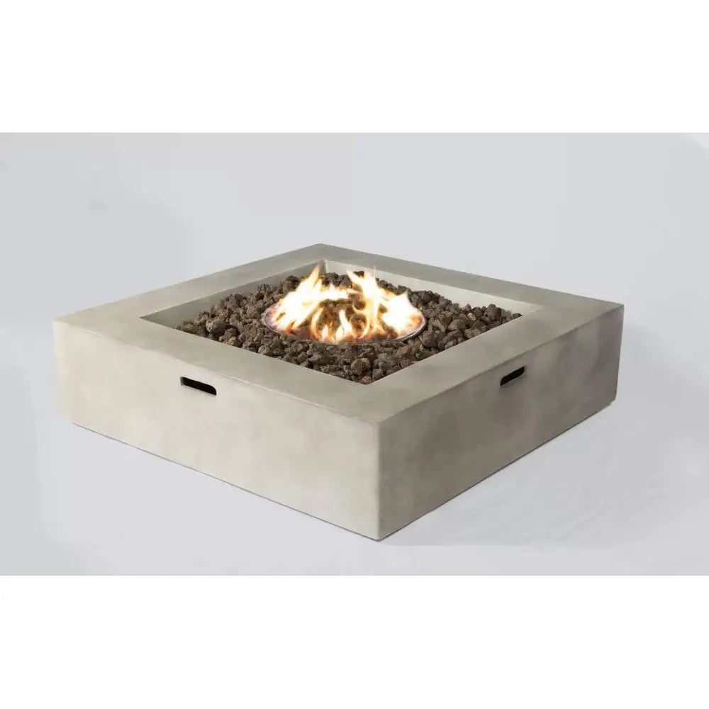 12 Inch Concrete Outdoor Fire Pit Table Modern Garden Patio Heater