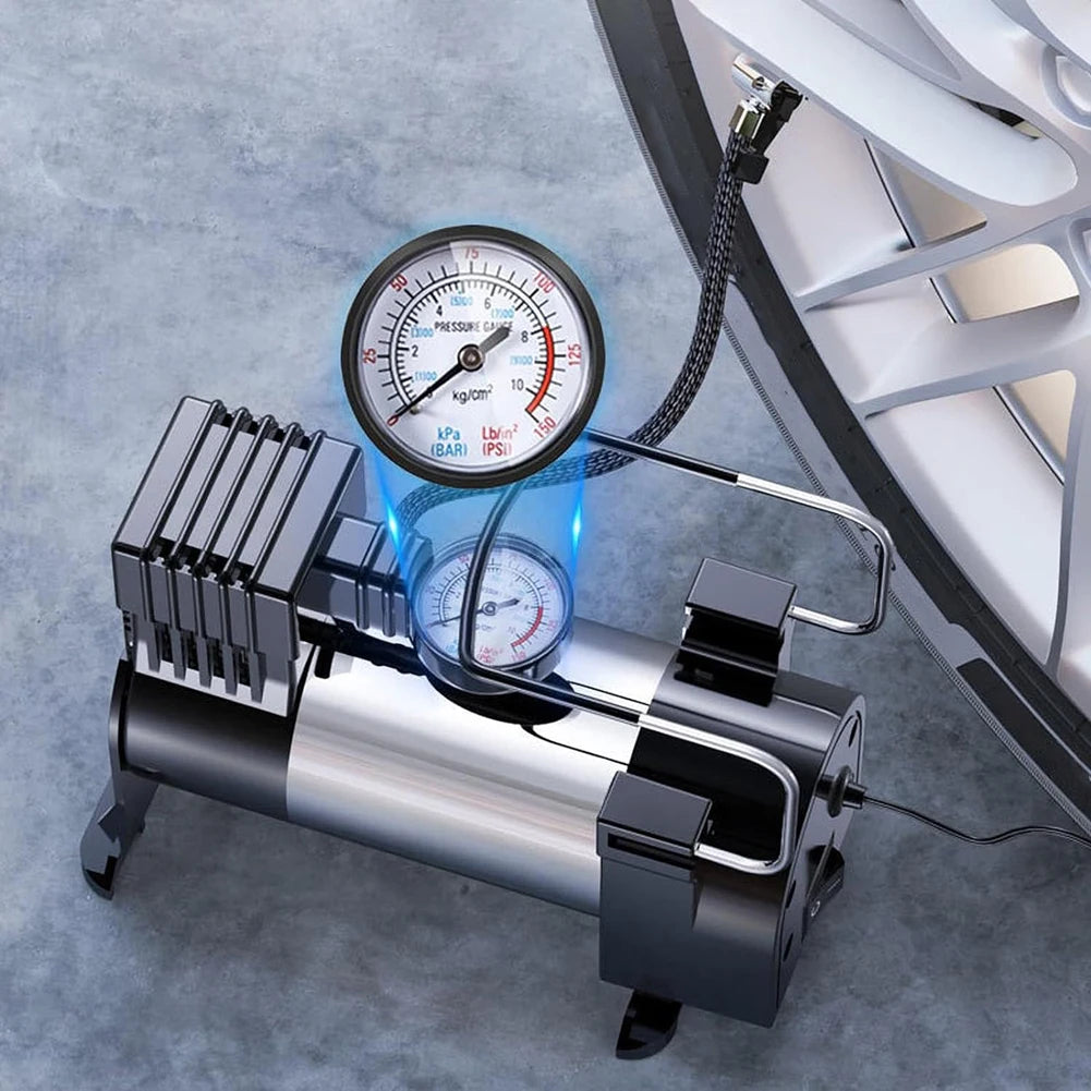 12V 150PSI Heavy Duty Portable Metal Air Compressor