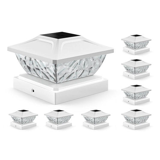 Bright Solar Post Deck Lights White For 4x4 4.5x4.5 5x5