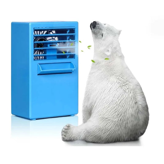 Mini Portable Air Conditioner Fan 3 in 1 Table Personal Space Cooler Misting Humidifier Purifier for Office Apartment Dorm