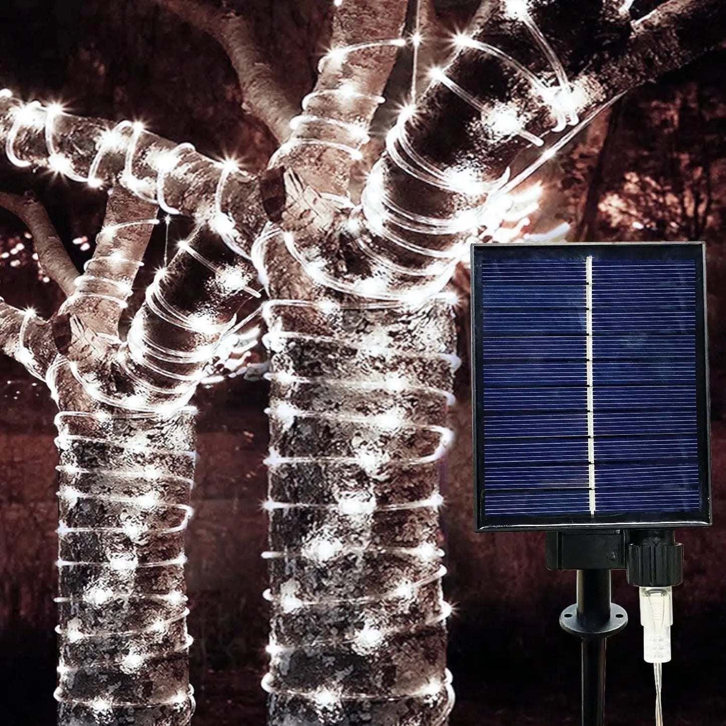 300 LED Solar Rope Lights Outdoor Waterproof 8 Modes