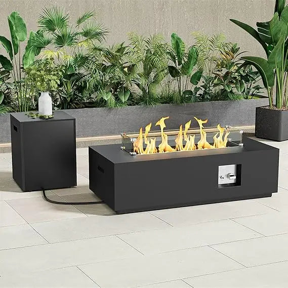 Propane Fire Pit Table 42 Inch Gas Fire Pits Outdoor Fireplaces Tabletop Fire Pit for Patio CSA Certified