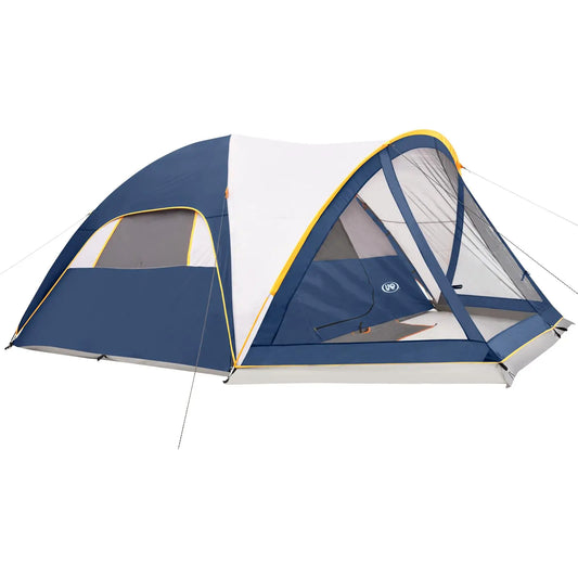 Portable 6 Person Camping Tent With Screen Room 14x11x72