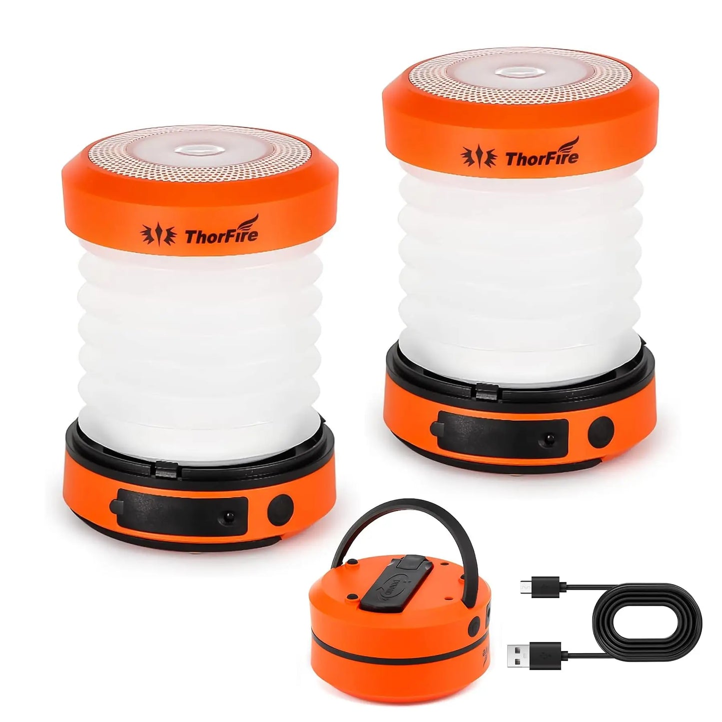 Solar Rechargeable Foldable Camping Lantern Power Bank