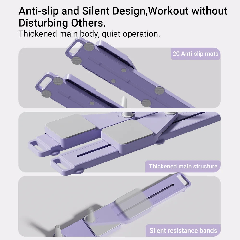 2 In 1 Abs And Ski Board Portable Core Leg Trainer Home Gym