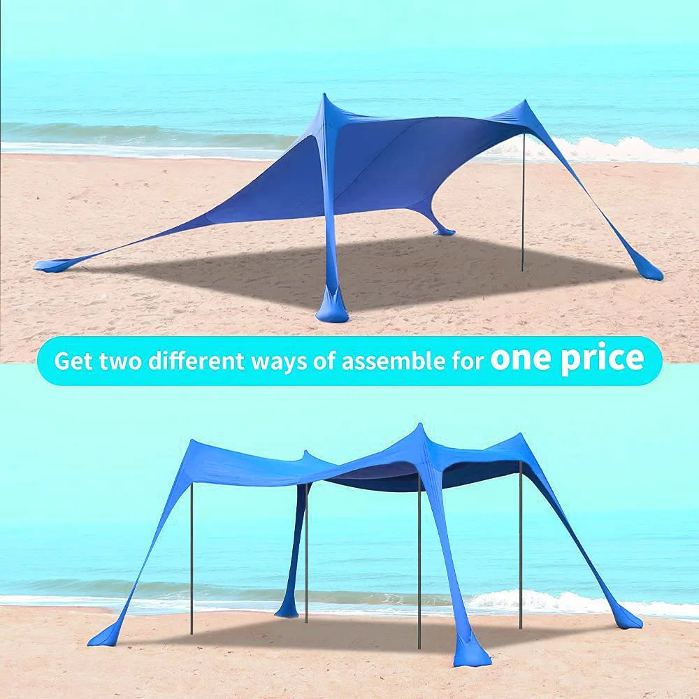 Outdoor Canopy Tent Portable Lawn Beach Sun Shelter Large