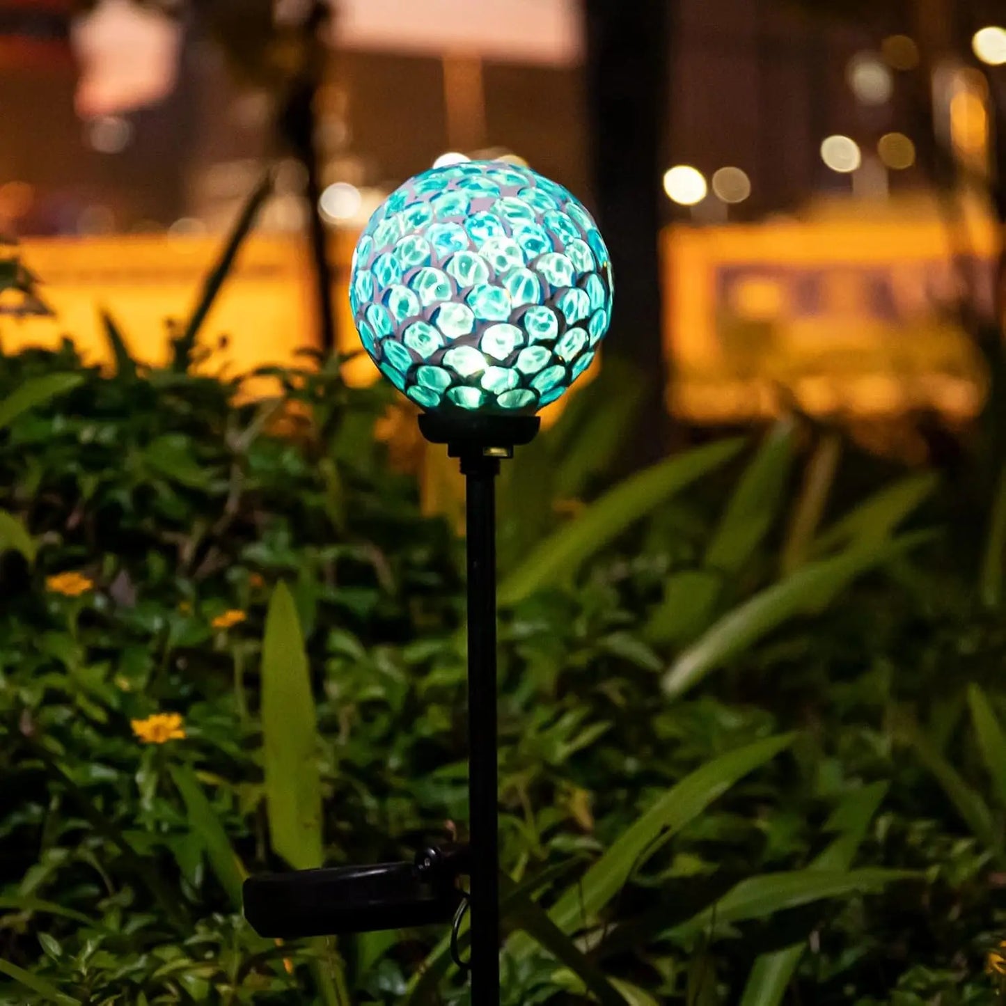 Solar Mosaic LED Garden Stake Light Waterproof Outdoor