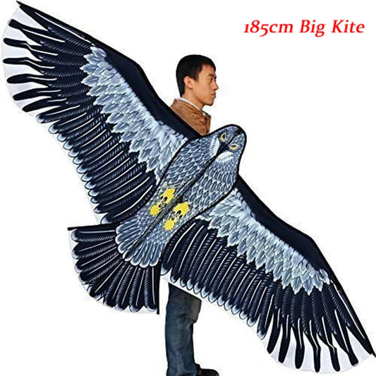 New Outdoor Fun Sports Huge 185cm Eagle Kite With Handle Line Novelty Toy For Adults And Kids Large Good Flying