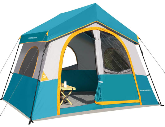 8 Person Camping Tent Portable Family Cabin Tent Windproof