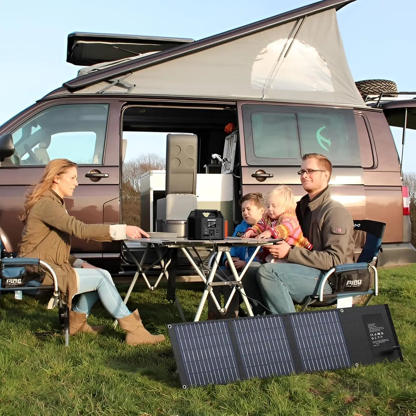 Foldable 30W USB Solar Panel Portable Waterproof Charger with QC3.0 USB-C Output for Outdoor Camping Hiking Cell Phone