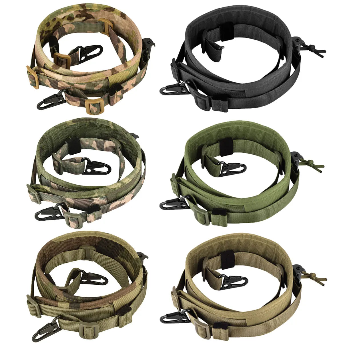 Dual Point Tactical Rifle Sling Quick Adjustable Padded