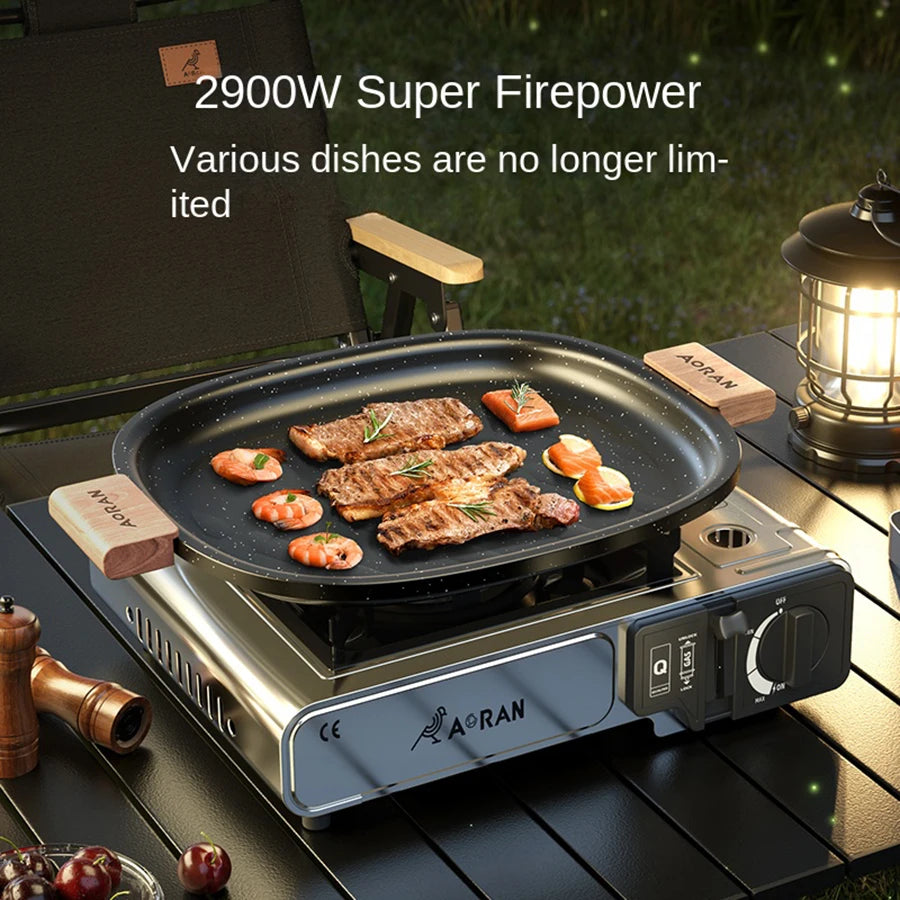 2900W Portable Card Camping Gas Stove For Outdoor Use