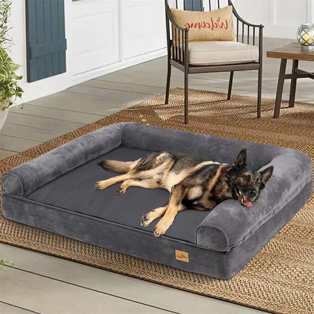 XXXL Calming Orthopedic Dog Bed Memory Foam Waterproof Cover