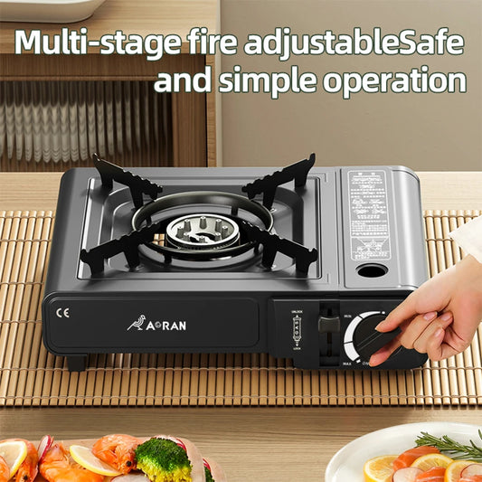 Portable Card Gas Stove With Igniter For Camping Use