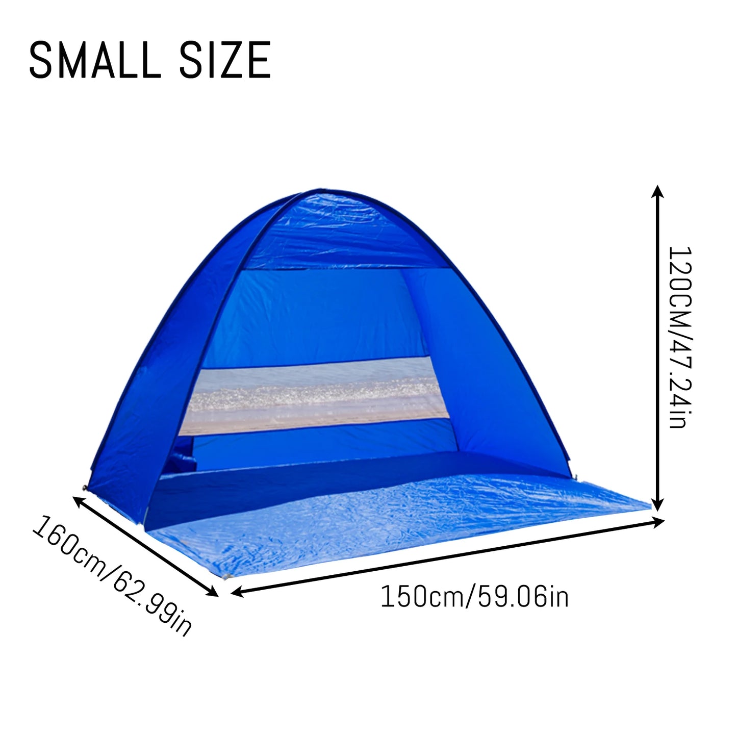 Pop Up Beach Tent Handbag Compact Folding For Outdoor Travel