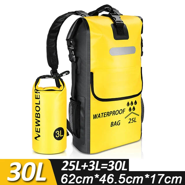 Newboler 25L Waterproof Dry Bag Backpack for Kayaking Boating Rafting Fishing Camping