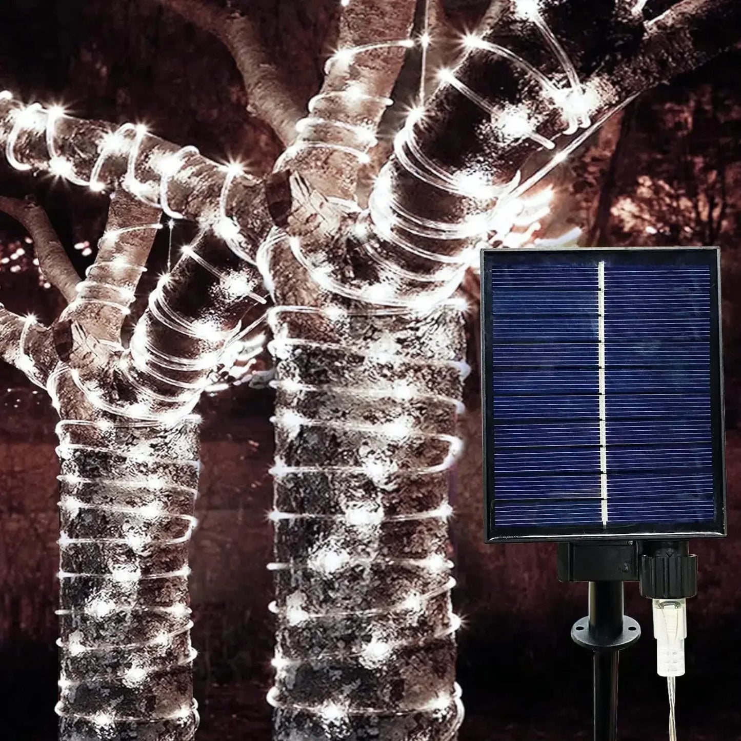 300 LED Solar Rope Lights Outdoor Waterproof 8 Modes