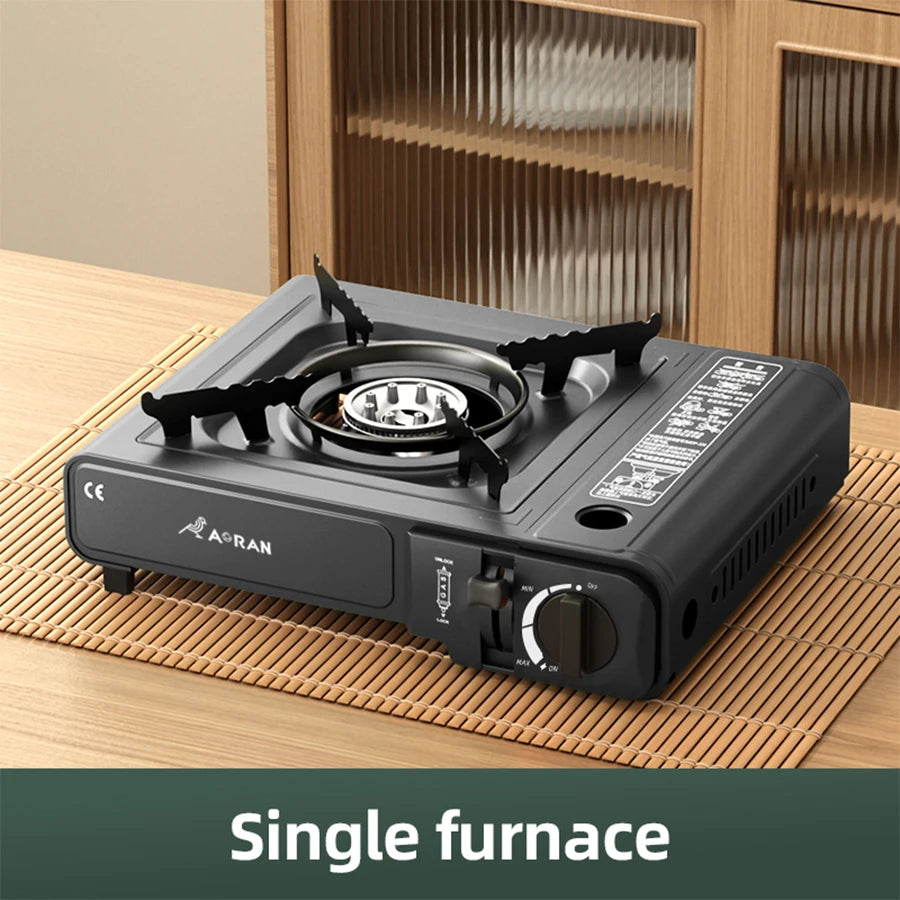 Portable Card Gas Stove With Igniter For Camping Use