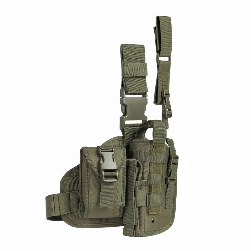Tactical Leg Gun Holster Camouflage Bag Pistol Phone Pocket