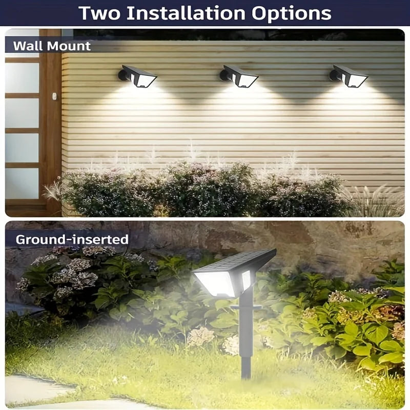 Solar Spot Lights 4 Pack 58 LED Outdoor Wall Lights